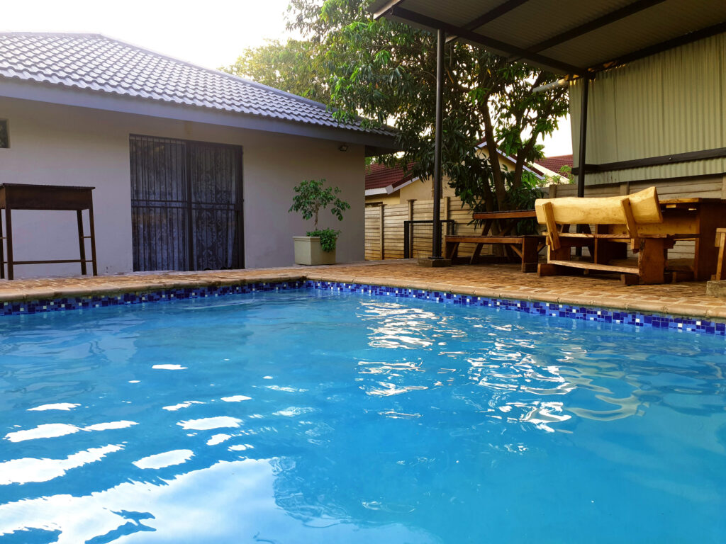 Pool in Malelane Guesthouse close to Kruger National Park